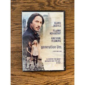 "Generation Um." DVD Keanu Reeves Drama Film With Extended Scenes